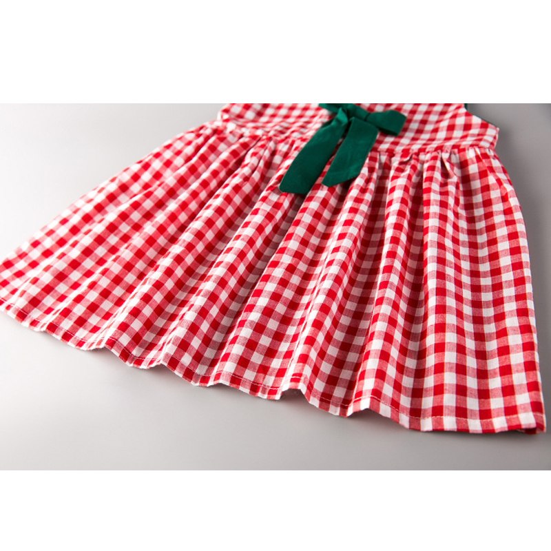 LOVE DD&MM Girls Clothing Dresses 2019 New Girl Clothes Fashion Sweet Plaid Bow Vest Dress For Girl 2